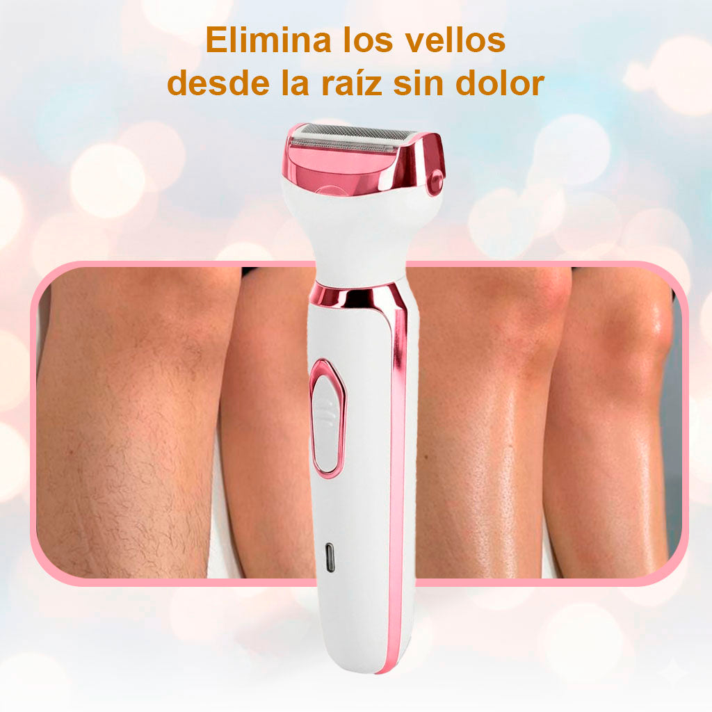 Depiladora 4 en 1 | Piel suave en minutos, sin dolor ni irritación