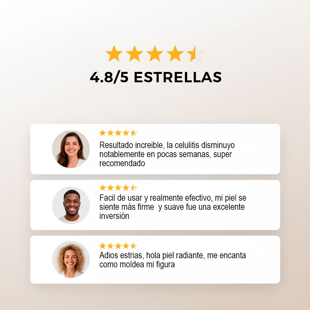Masajeador Corporal 3 en 1 Reafirmante y Relajante |  Moldea tu cuerpo y reafirma tu piel sin salir de casa